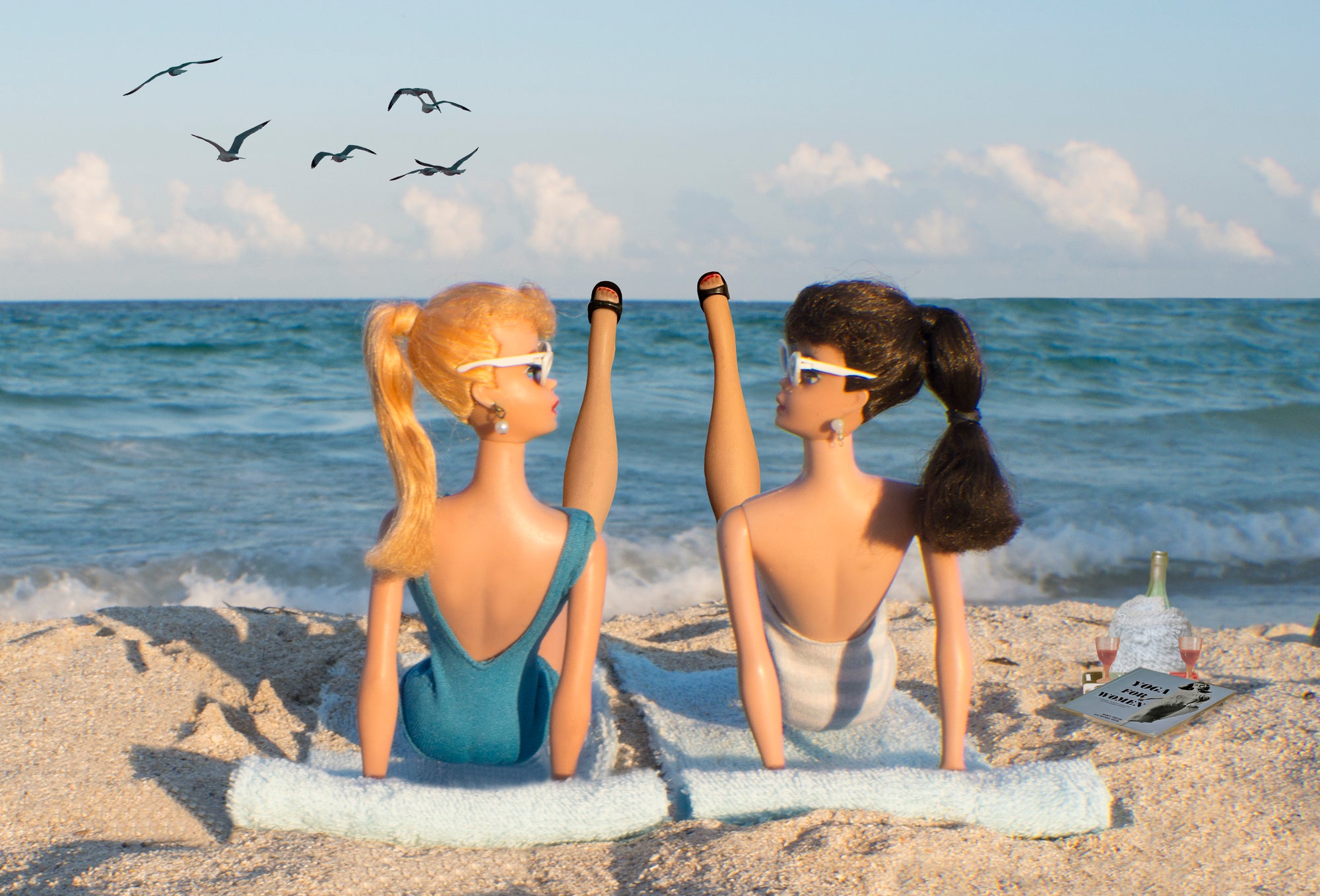 Beach Yoga in Heels!