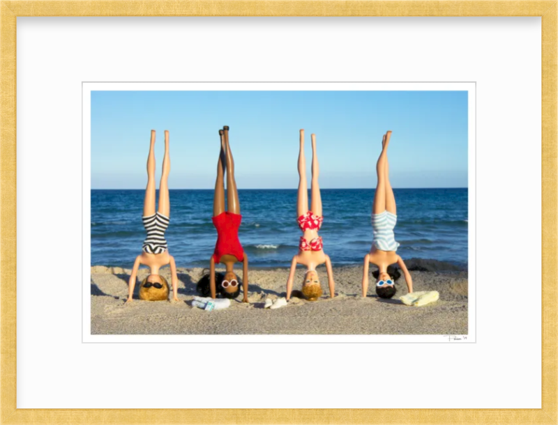 Girls Headstands