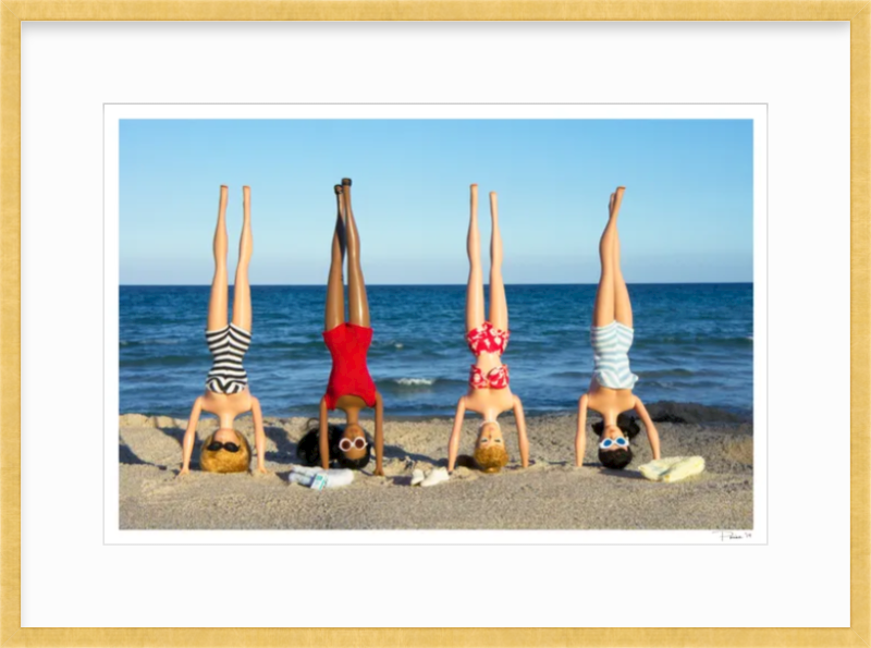 Girls Headstands