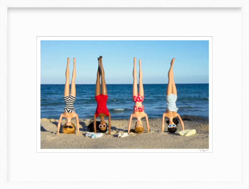 Girls Headstands