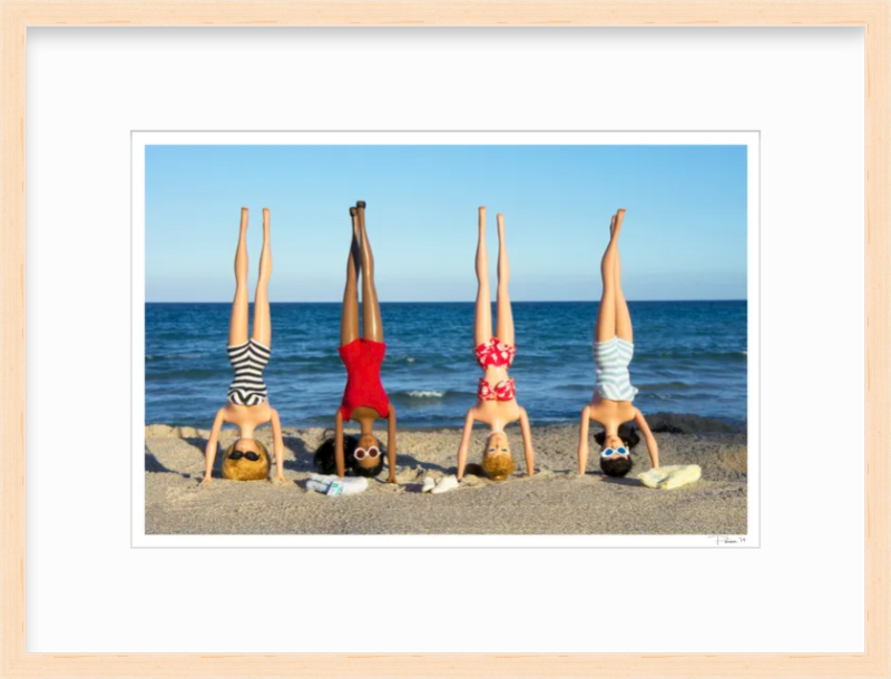 Girls Headstands