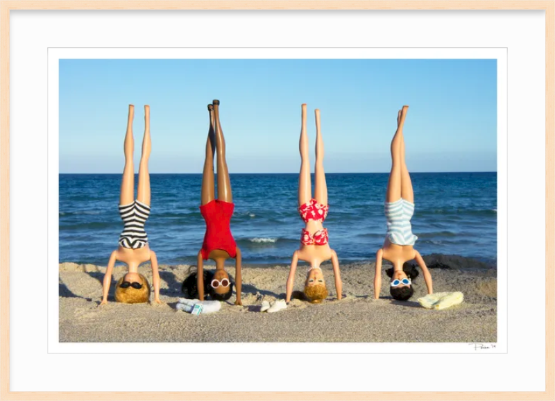 Girls Headstands