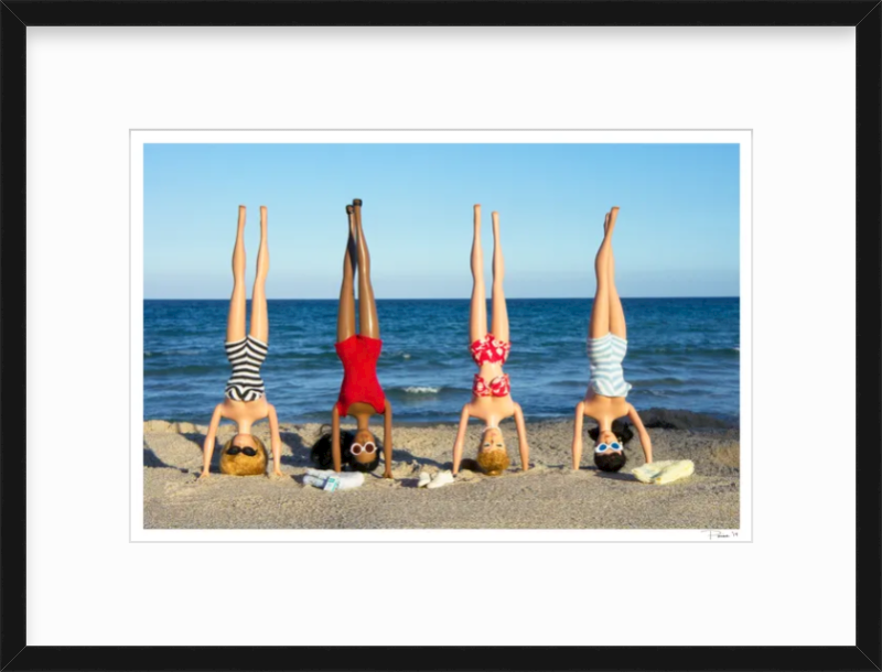 Girls Headstands