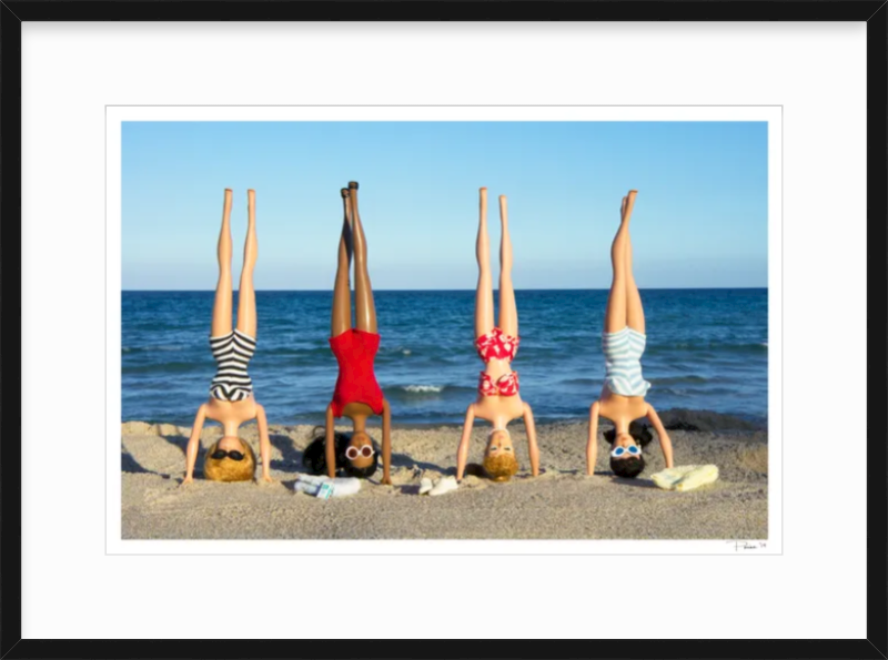 Girls Headstands