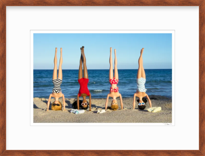 Girls Headstands