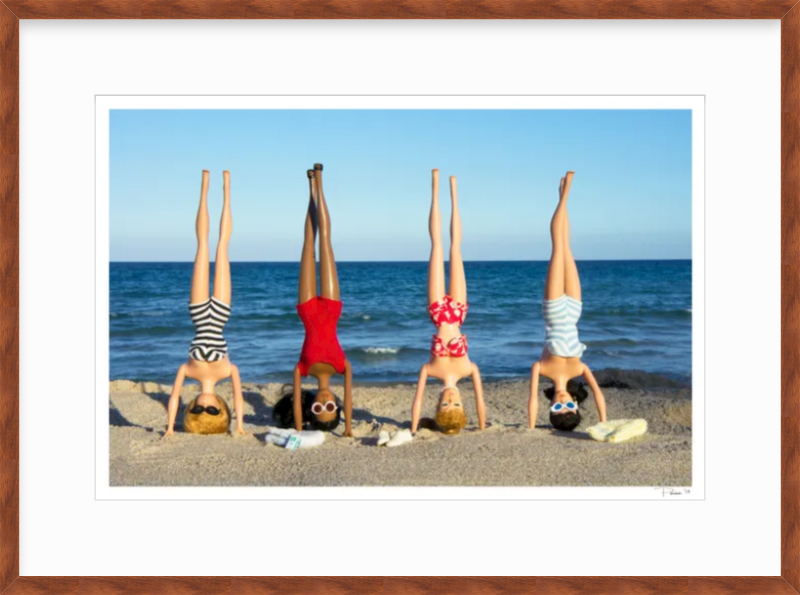 Girls Headstands