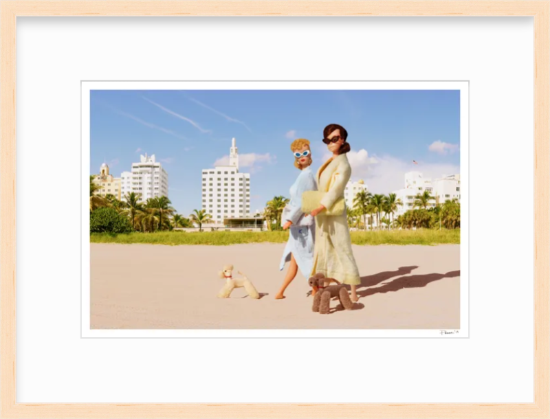 Girls Morning Stroll on the Beach