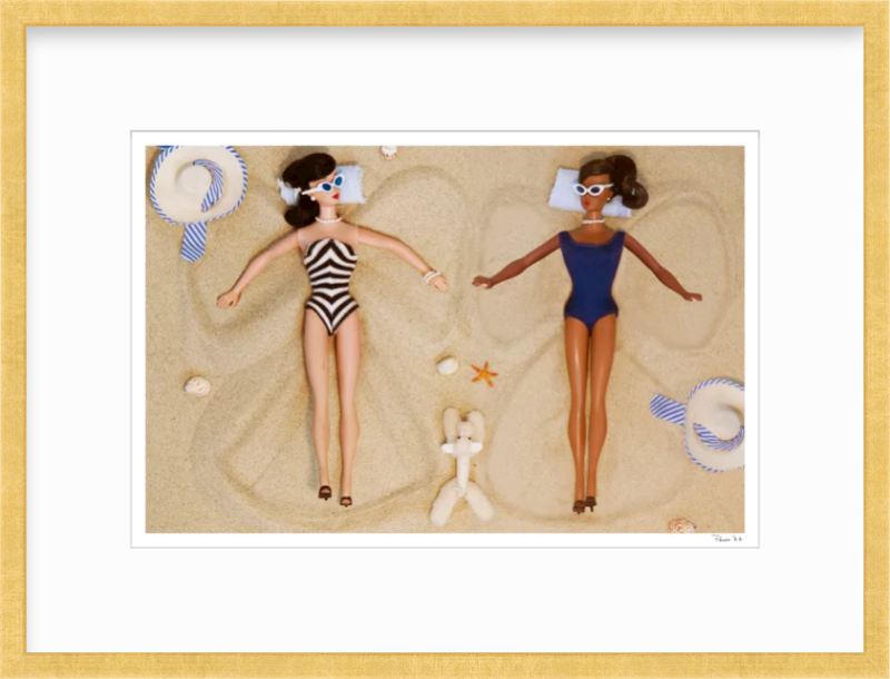 Sand Angels (Brunette & Black Barbie)