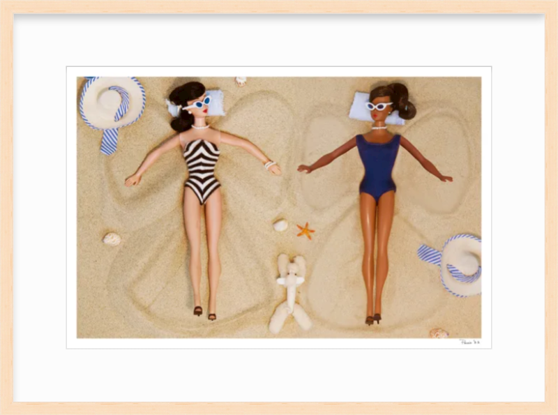 Sand Angels (Brunette & Black Barbie)