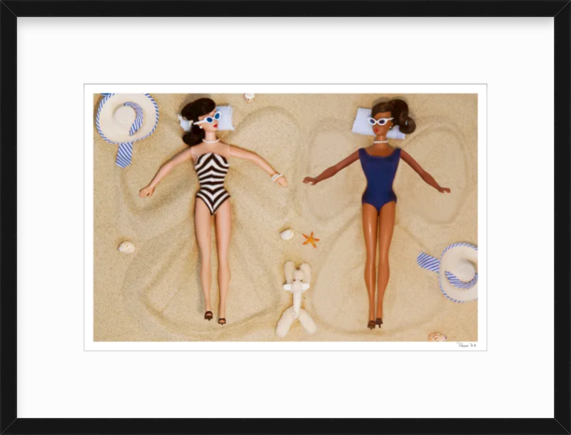 Sand Angels (Brunette & Black Barbie)