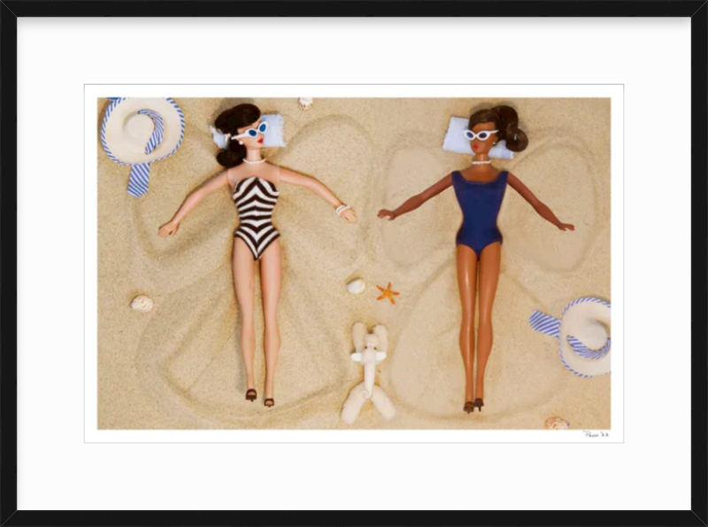 Sand Angels (Brunette & Black Barbie)