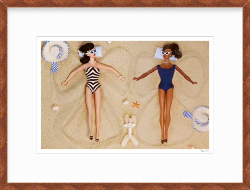Sand Angels (Brunette & Black Barbie)