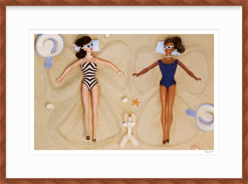 Sand Angels (Brunette & Black Barbie)