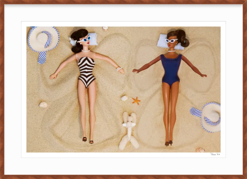 Sand Angels (Brunette & Black Barbie)