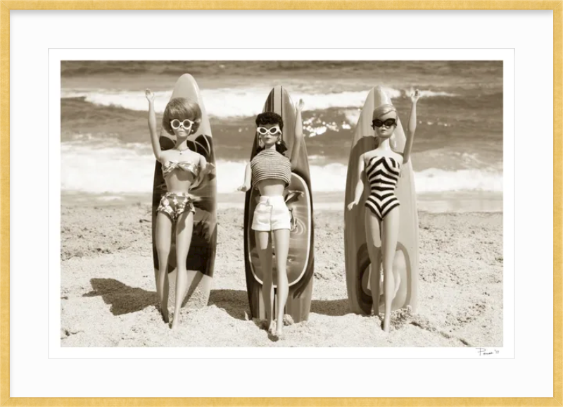 Surf Girls - Sepia