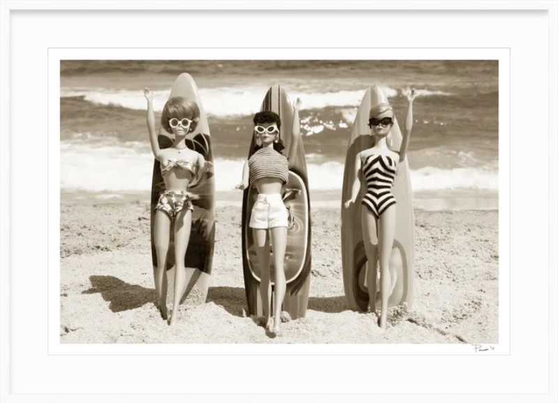 Surf Girls - Sepia