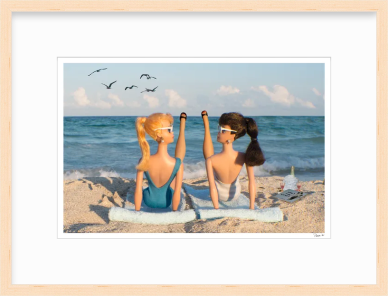 Beach Yoga in Heels!