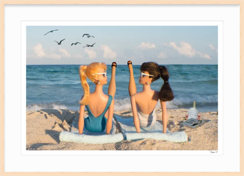 Beach Yoga in Heels!